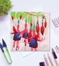 Summer Floral Card Collection - pack of four Flower cards - Image 2
