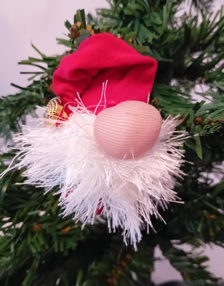 Gnome Christmas Tree Ornament - Red Hat and White Beard