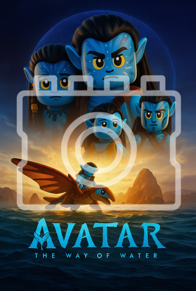 AVATAR - WAY OF WATER - LEGO-Inspired A4 Movie Print