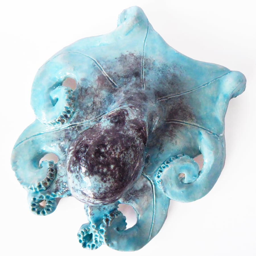 Octopus Ceramic Sculpture - Handmade