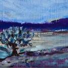 "Blue horizon" is an original oil painting 
