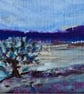 "Blue horizon" is an original oil painting 