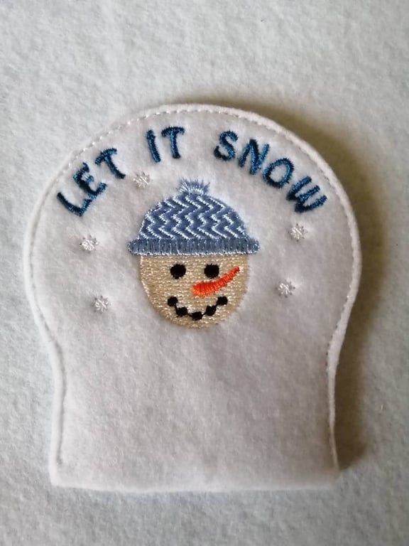 542. Snowman tea light cover.