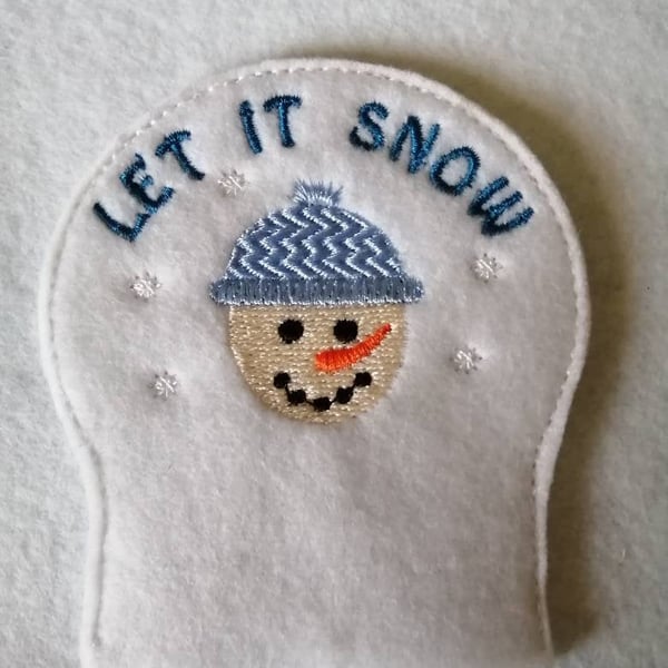 542. Snowman tea light cover.