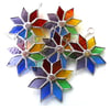 Rainbow Star Stained Glass Suncatcher Tree Decoration 9cm