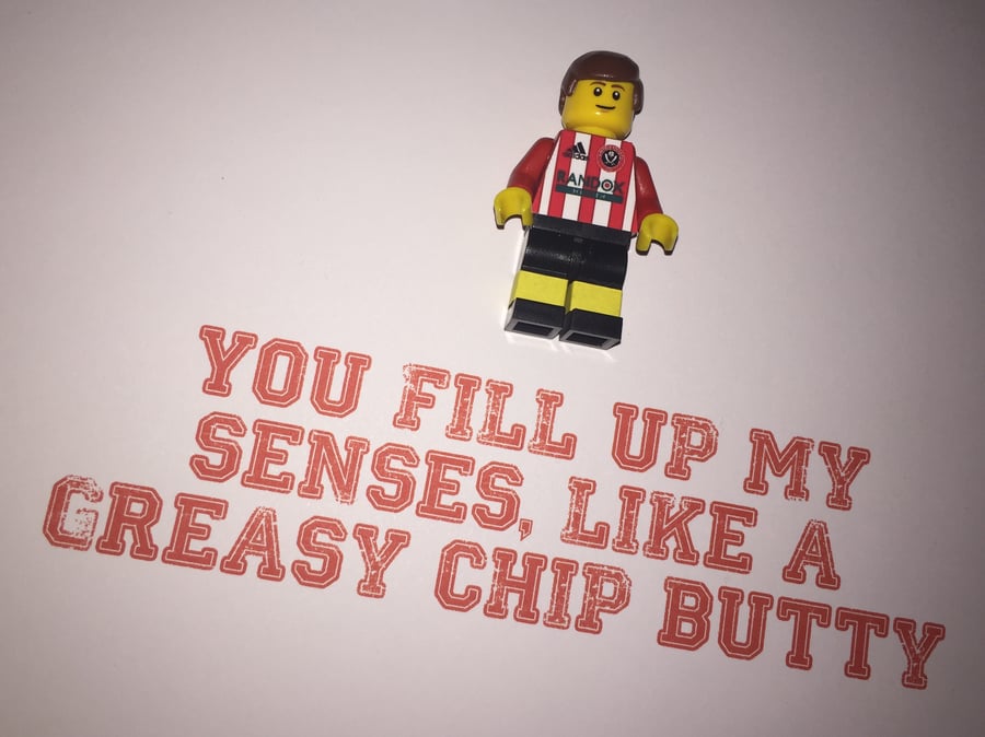 SHEFFIELD UNITED - Framed Custom Lego minifigure - Football - Footballer