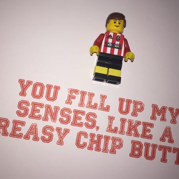 SHEFFIELD UNITED - Framed Custom Lego minifigure - Football - Footballer