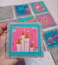 Matching pairs memory game in felt, Own choice theme - UKCA safety tested toy - Image 2
