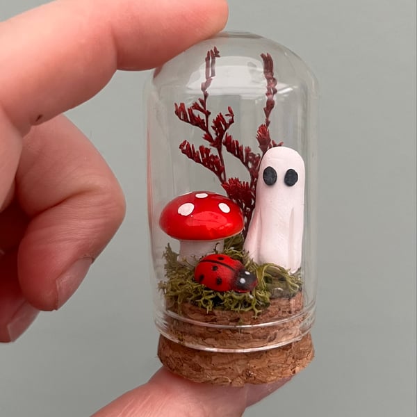 Pet ghost in a glass jar