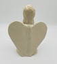 Angel sculpture with blue butterfly & yellow flower - Image 4