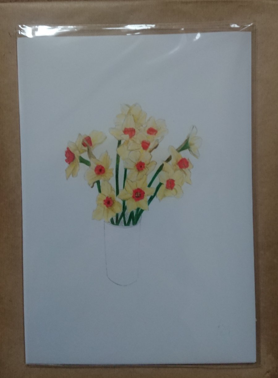 Spring Daffodils print or original hand drawnartwork