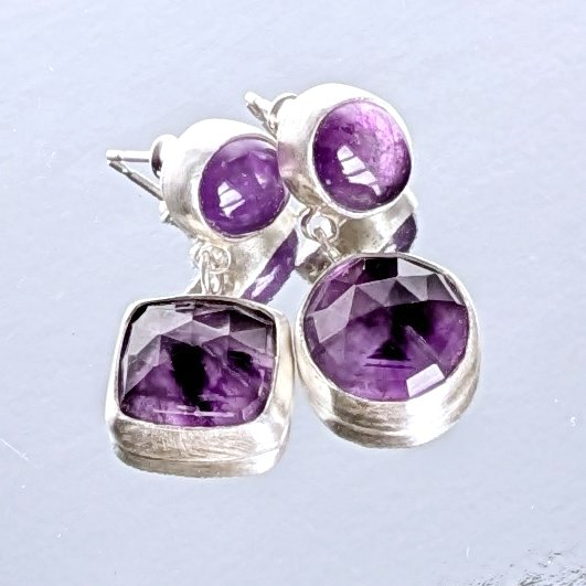 Amethyst Statement Earrings