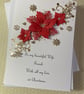 Personalised Christmas Card Gift Boxed Wife Daughter Mum Dad Any Message  - Image 1