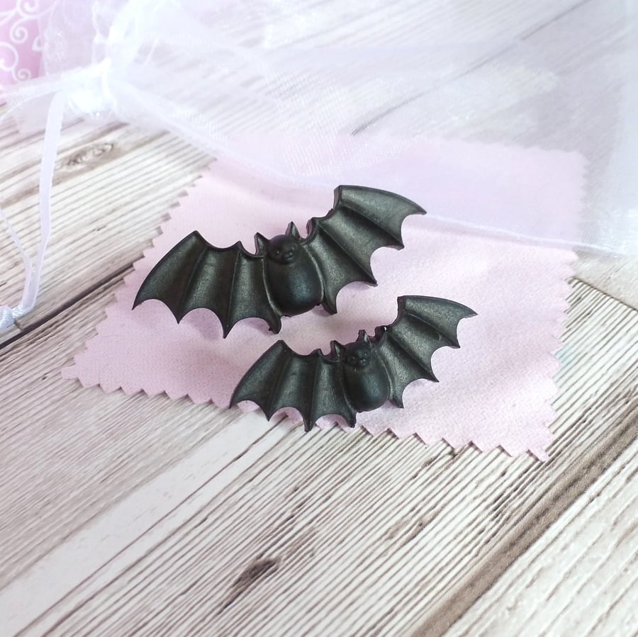 Bat pins, bat lapel pins, bat brooch, halloween bats, spooky tie pins