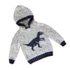 Knitting Pattern Dinosaur Hoodie (Velociraptor) 