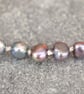 Hand knotted pearl bracelet with toggle clasp, Pearl wedding toggle bracelet - Image 3