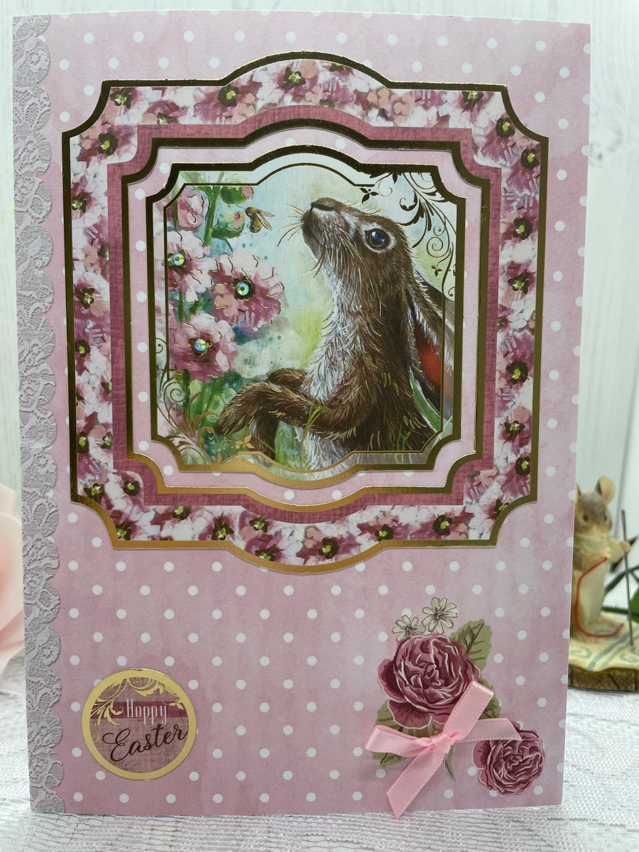 Hare Easter Card  PB9