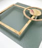 Kivi - Original Botanical Art with Rose Petals, Gold and Rock Crystal - Image 3