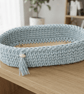 Handmade Crochet Basket  Decorative Storage Bowl, Cotton, Christmas Gift  - Image 2