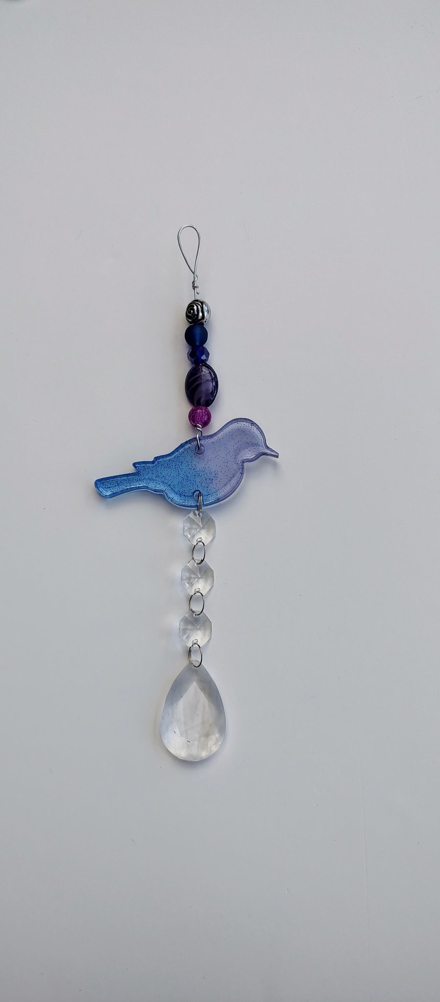 Sparkly Resin Sun Catcher Decoration - Bird 1