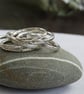 Silver stacking rings - hammered stacking rings  - Image 7