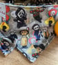 Little Horrors Bandana & Bow Set for small dogs or cats 