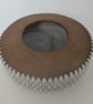 White glazed stoneware decorative bowl. - Image 2