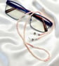  Peach Eye Glass Chain