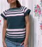 Teal Blush Crochet Top size M-L 65cm pit to pit  - Image 4