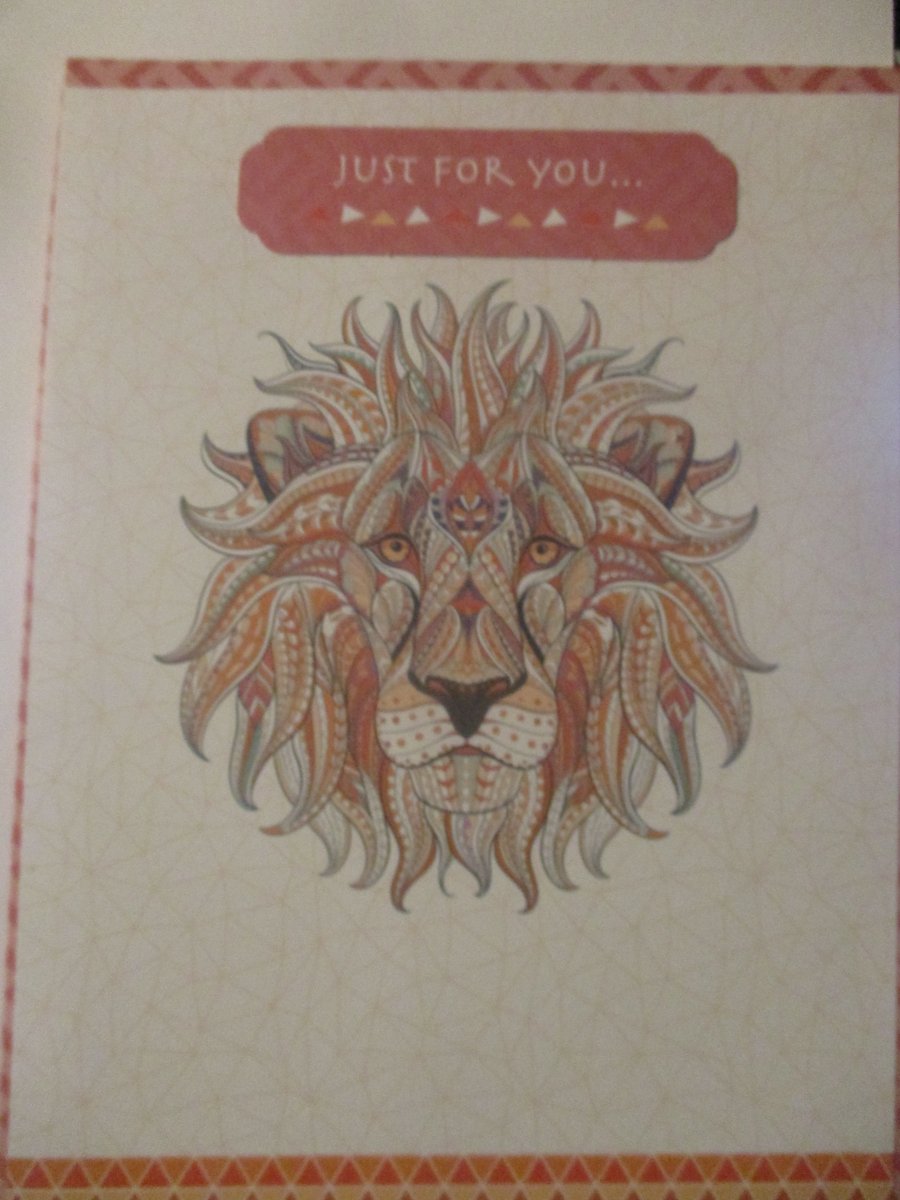 Just for You Lion Card