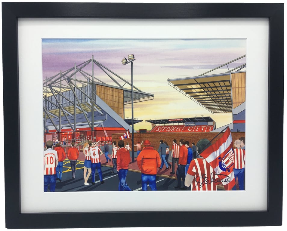 Stoke, Framed & Unframed Fine Art Print City Football FC, Stadium Gift