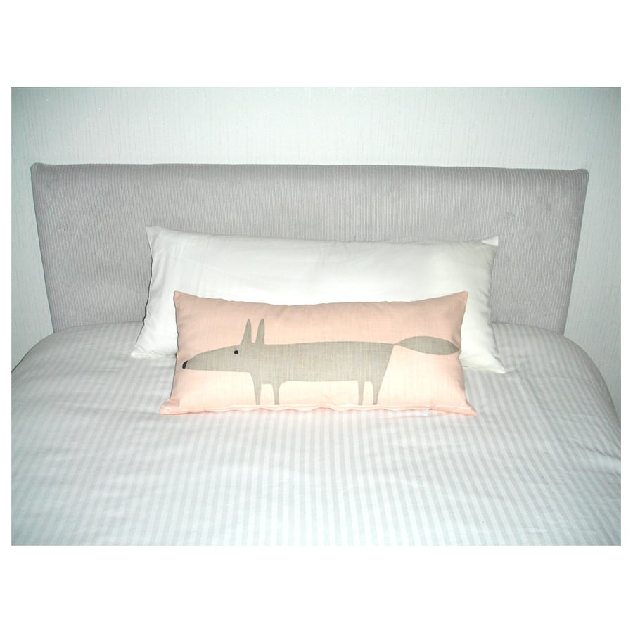 4ft Body Pillow Cover White Stripes 48"x19" Cotton Sateen Thread Count 48" 3Qtr