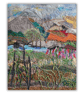 Textile landscape - Scotland - eco gift - wall hanging - ready to hang