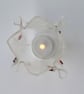Christmas candle holder, festive tea light, Xmas decor, gift for mum, glass.  - Image 6