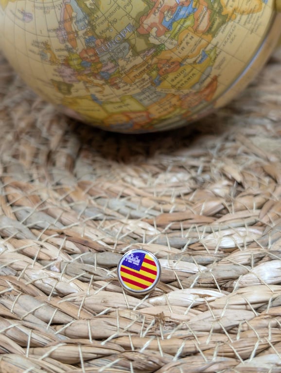 Balearic Islands Flag Map Pin – Spanish Travel Map Push Pin for Wooden Maps, Pin