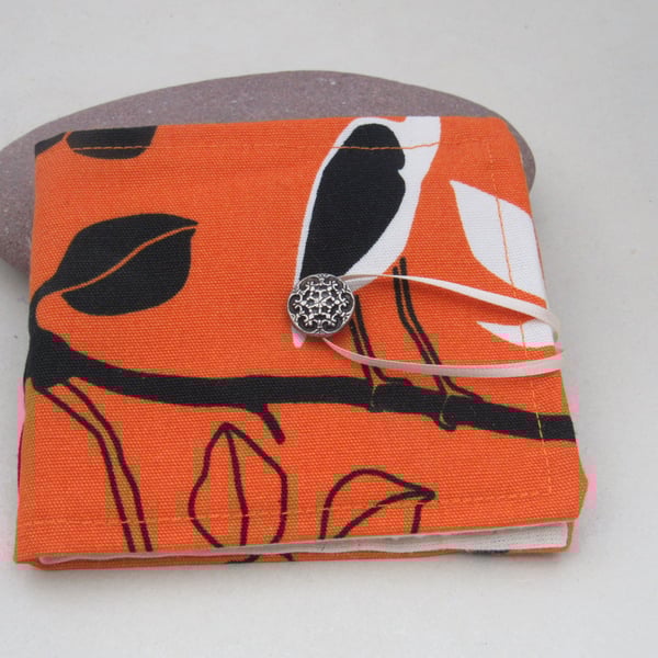 Handmade Vivid Orange Needlebook