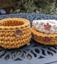 Crochet container, storage pot, desk tidy, recycled - Image 6
