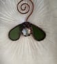 Forever Mistletoe Stained Glass Hanging Decoration - Image 3