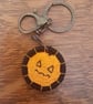 Halloween Pumpkin Keyring Bag Charm 