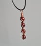 Handmade Red Snakeskin Jasper & Copper Pendant Necklace Gift Boxed  - Image 9