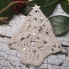 Crochet White Christmas Tree Decorations 