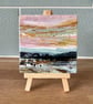 'End of the Day Serenity' Ceramic Tile with Wooden Easel