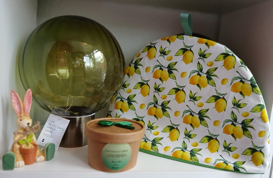 Handmade Lemon Themed Tea Cosy