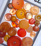 26 Vintage Orange Buttons - Image 2