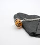 Leopard print lampwork glass pendant necklace - Image 2