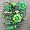 “Little Green Pepper” lariat necklace