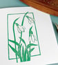 Snowdrops Greetings Card - blank, birthday, floral, Mother's Day, Spring - Image 3