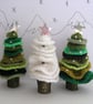 Christmas tree pattern. Crochet Christmas tree. Small decoration. - Image 1