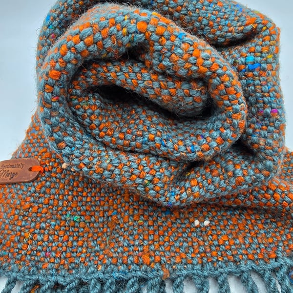 Beautiful silk and wool scarf