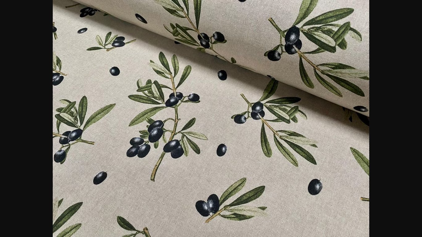 Olives Tablecloth 250  x 135cm